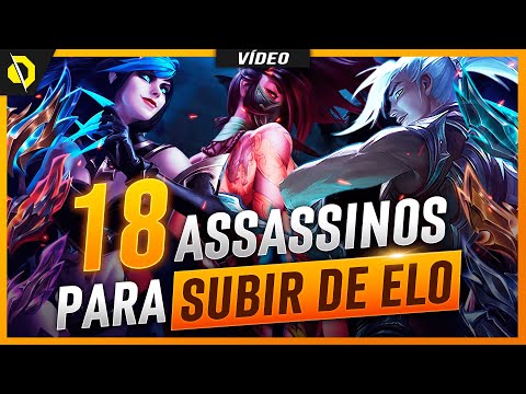 RANQUEAMOS os MELHORES ASSASSINOS pra SUBIR DE ELO