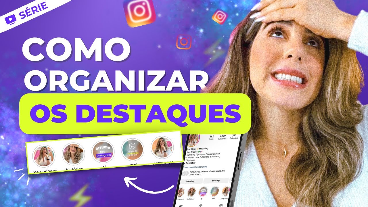 Como organizar DESTAQUES do INSTAGRAM | DICAS PRÁTICAS