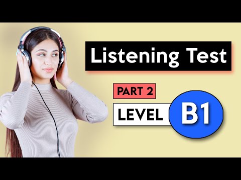 B1 Listening Test - Part 2 | English Listening Test