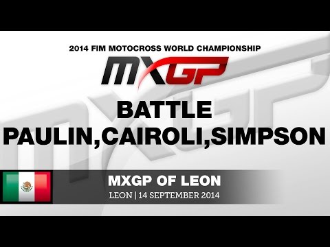 MXGP of Leon 2014 Paulin, Cairoli & Simpson Battle - Motocross