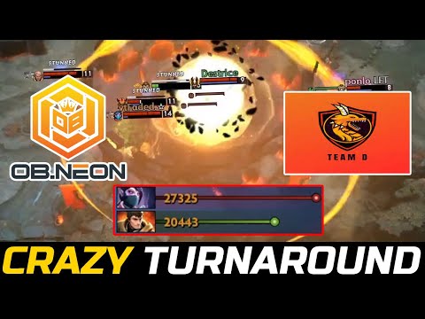 TEAM D VS OB NEON EPIC GAME - CRAZY TURNAROUND VS SUPER FARM TEMPLAR