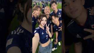 💖💖⚽️⚽️ #カコジョ #加工女子 #AI #AIart #ワールドカップ #サッカー日本代表 #AI美女