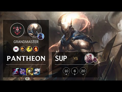 Pantheon Support vs Rakan - KR Grandmaster Patch 10.25