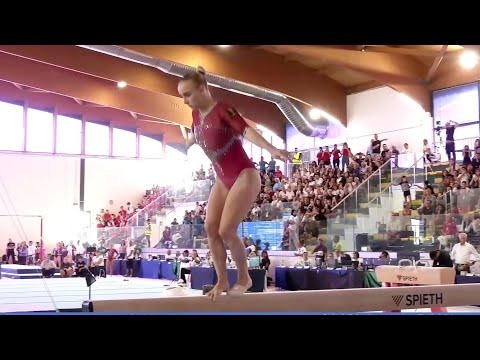Alice D'Amato falls twice on beam at Italian Championships 2025 Day 2