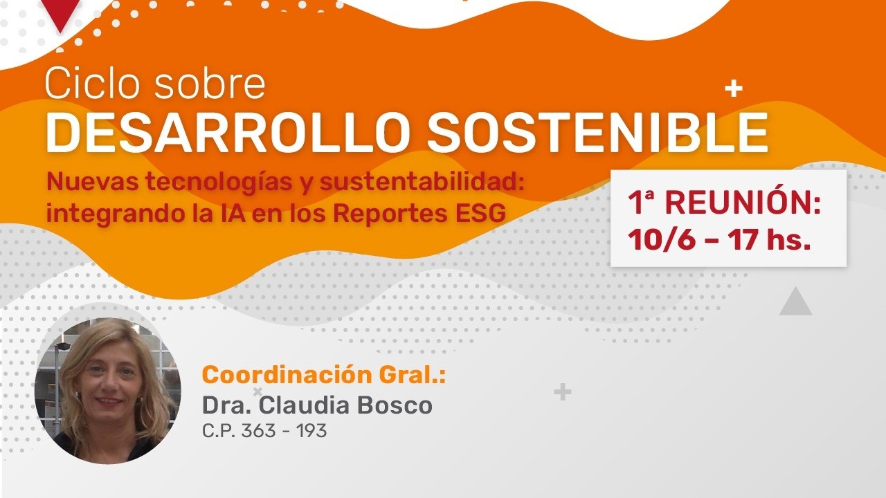 Ref. 4401NV. Ciclo sobre Desarrollo Sostenible 1° Reunión 2026