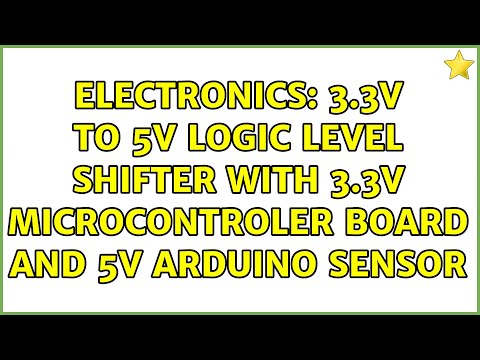 Electronics: 3.3V to 5V logic level shifter with 3.3V microcontroler board and 5V arduino sensor