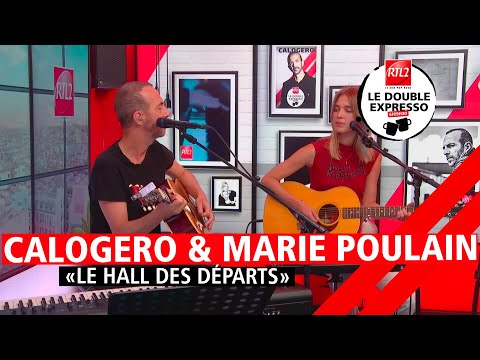 Calogero et Marie Poulain interprètent "Le hall des départs" dans Le Double Expresso RTL2 (08/09/23)