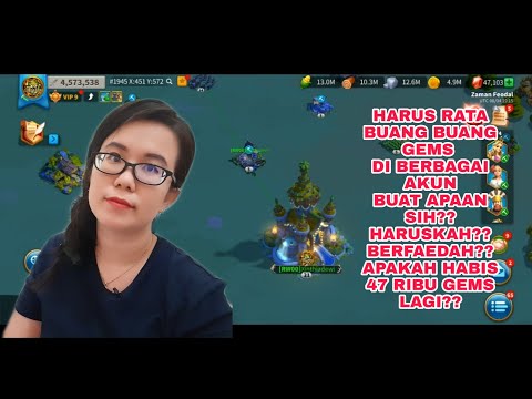 UPDATE AKUN DI 1945! BAKAR 70 RIBU GEMS LAGI ? BANYAK AMAT F2P LOW SPENDER RISE OF KINGDOM INDONESIA