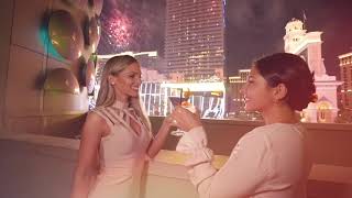 New Years Las Vegas 2023 preview of our Open Bar & Bottomless Bottles Party | Strip Fireworks View