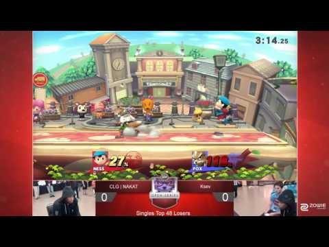 UGC Smash 4 Losers Top 32 - CLG l NAKAT (Ness) vs. Ksev (Fox)
