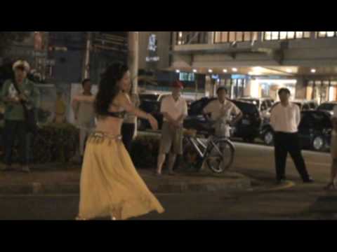 My oriental dance solo on the street---Taiwan-Sabrina