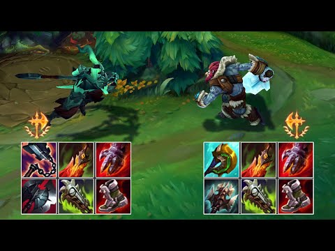 KAYN (DARKIN) vs TRUNDLE S12 FULL BUILD FIGHTS