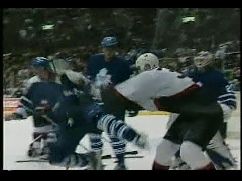 Zdeno Chara ragdolls Bryan McCabe