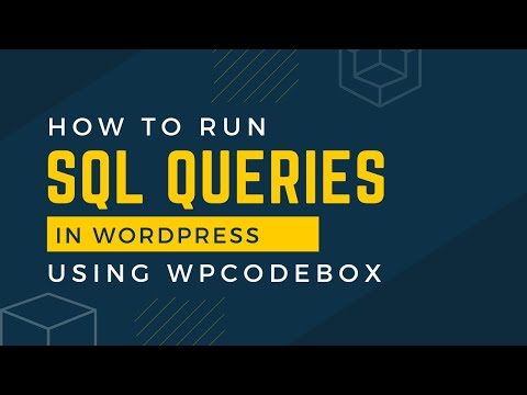 Run SQL Queries in WPCodeBox