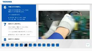 【安川電機】安川マトリクスコンバータ U1000  MODEL:CIMR-UA4□0477～4□0930 攪拌ファン交換手順