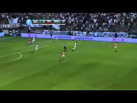 Las ocasiones de Driussi  Quilmes 1   River 1  Fecha 19  Torneo Inicial 2013  Fútbol Para Todos