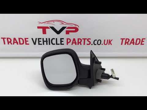 Fits Citroen Berlingo 1996-2008 Door Wing Mirror Heated Manual Mat Black Left Side video