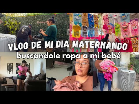Buscando ropa de bebé 👶🏼 patio descuidado 🙃 vlog de mis dias maternando ✅