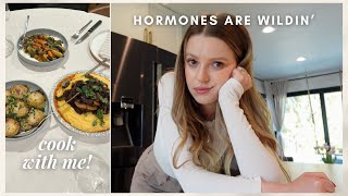VLOG: tbh I have been a moody gurl. cooking for friends, house progress + organizing!