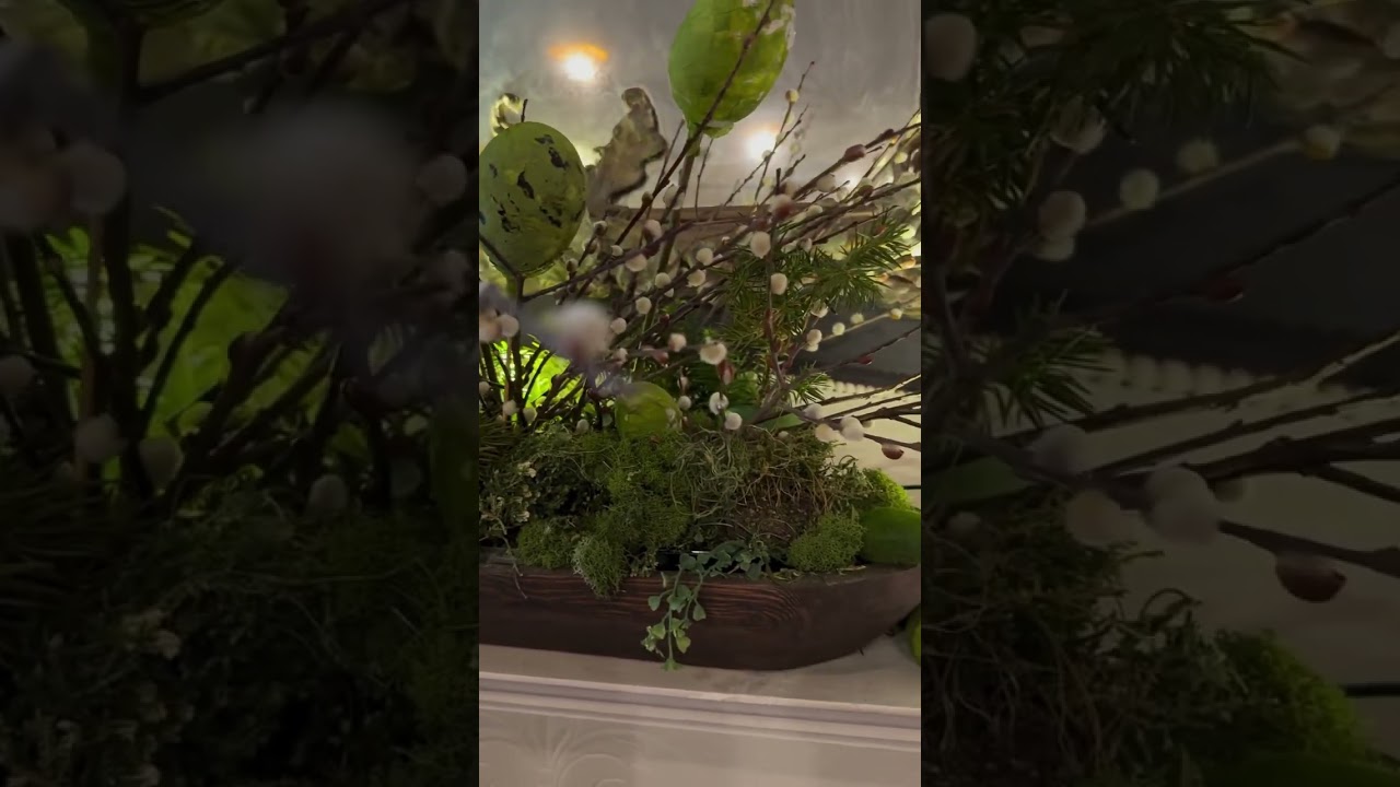 Easter eggs in floral arrangements #easterdecorating #easter #easteregg #easterdecor #eastereggs