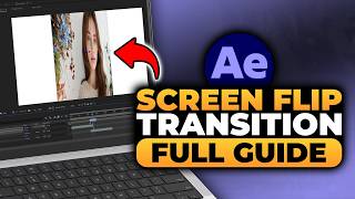 How To Make Screen Flip Transition in After Effects (FAST & EASY) | 100% WORKS | NO Yapping!