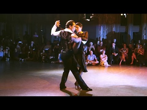  Ezequiel Paludi  and  Geraldine Rojas  are  dancing  at  Antwerpen Tango Festival  in  2016
