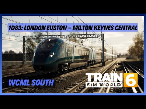TSW6 | 1D83: London Euston - Milton Keynes Central | Avanti Class 805 Evero | WCML South | AWS DSD