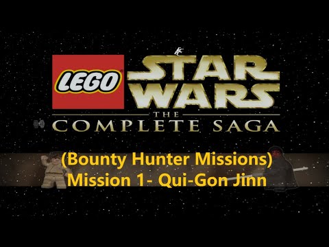 LEGO Star Wars: The Complete Saga Gameplay: (Bounty Hunter Missions) | Mission 1 - Qui-Gon Jinn