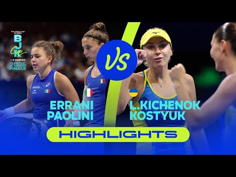 Errani/Paolini (ITA) v L. Kichenok/Kostyuk (UKR) | 2025 BJK Cup Finals | Match Highlights