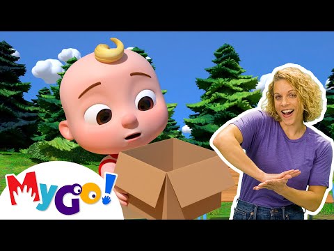 Clean Up Trash Song | MyGo! Sign Language For Kids | CoComelon - Nursery Rhymes | ASL