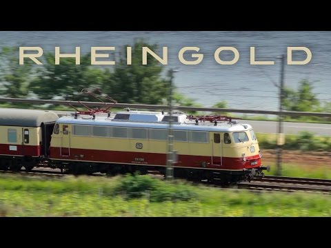 E10 1309 mit TEE Rheingold (AKE) am Roten Hang bei Nierstein