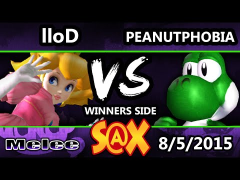 S@X - VGz | lloD (Peach) Vs. Peanutphobia (Sheik, Yoshi) SSBM Tournament - Smash Melee