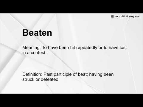 Beaten Meaning