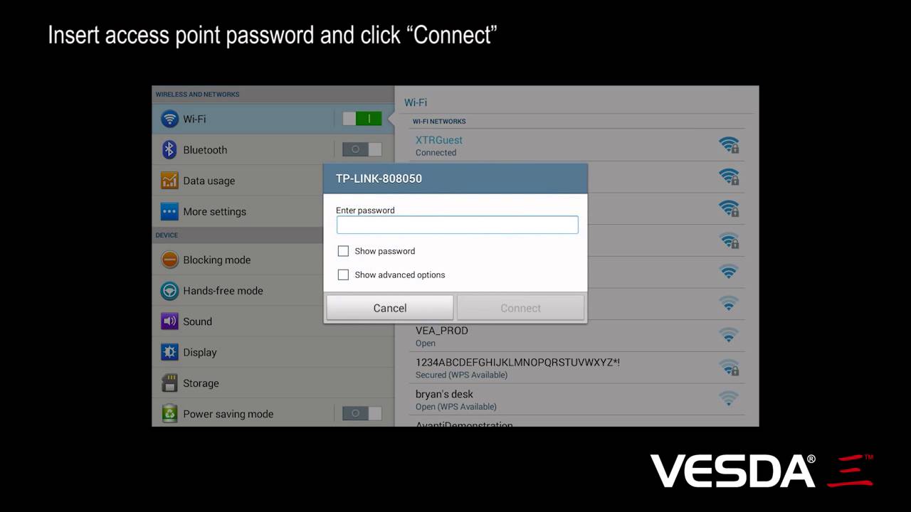 iVESDA: How to Connect Application to Wi-Fi