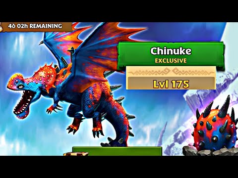CHINUKE MAX LEVEL 175 TITAN MODE - EXCLUSIVE WINDGNASHER - Dragons: Rise of Berk