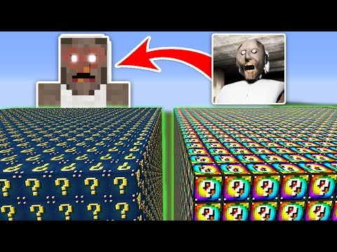 KORKUNÇ BÜYÜKANNE VS ŞANS BLOKLARI - Minecraft