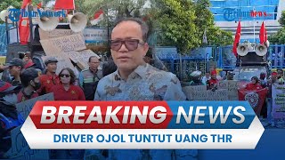 BREAKING NEWS: Ribuan Driver Ojol Geruduk Kemnaker Tuntut THR, Wamenaker Turun Tangan