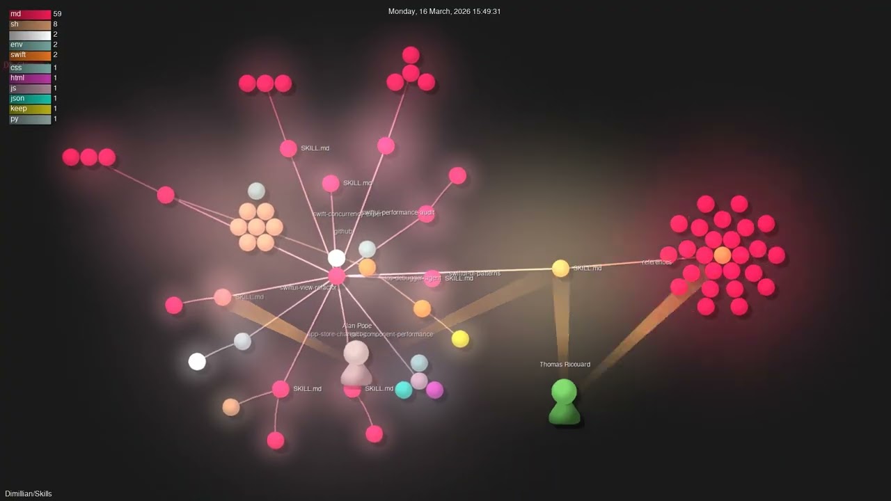 Dimillian/Skills - Gource visualisation