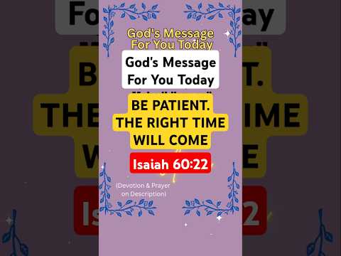 📖 God Will Make It Happen - Isaiah 60:22