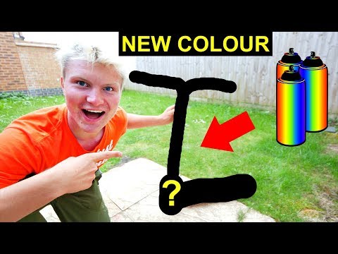 SPRAY PAINTING MY SCOOTER A NEW COLOUR!
