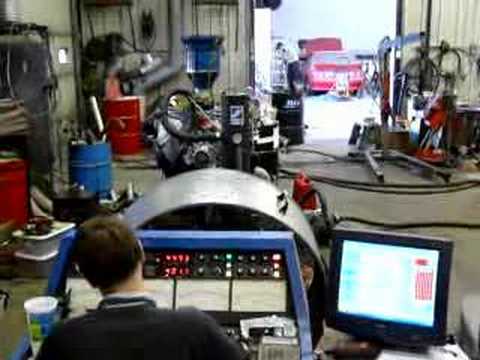 Ford 408 Cleveland with CHI heads on dyno
