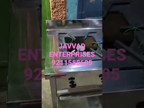 Javvad lpg three burner cooking range, for restaurant