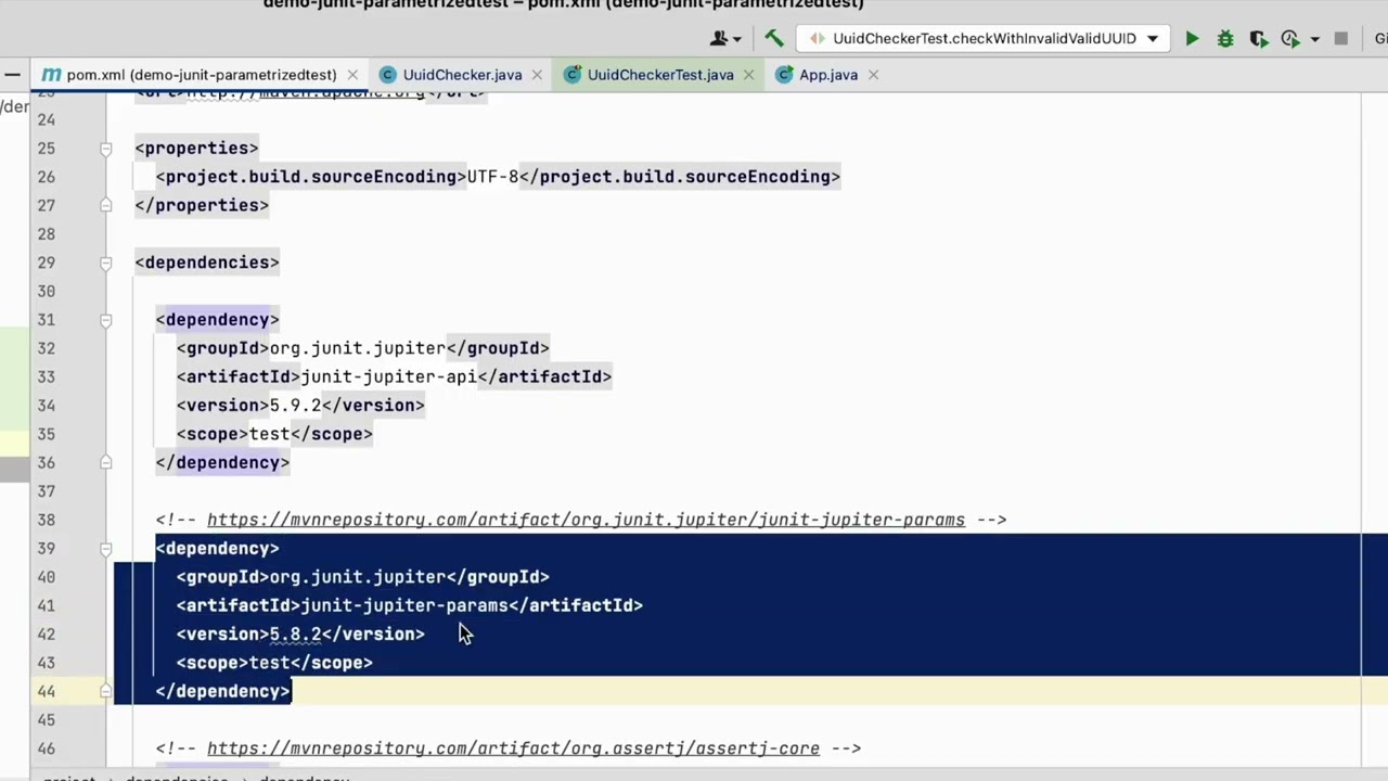 Parameterized Tests in Junit 5