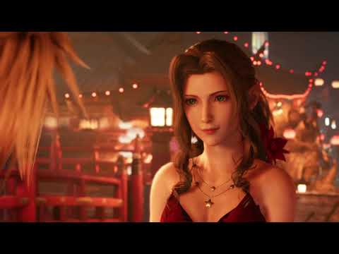 Aerith in her RED DRESS - Cloud's Reaction!! FINAL FANTASY VII REMAKE
