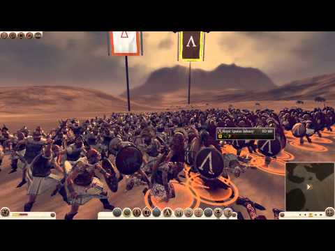 Total War  ROME II Royal Spartan Infanty VS Dido's Chosen