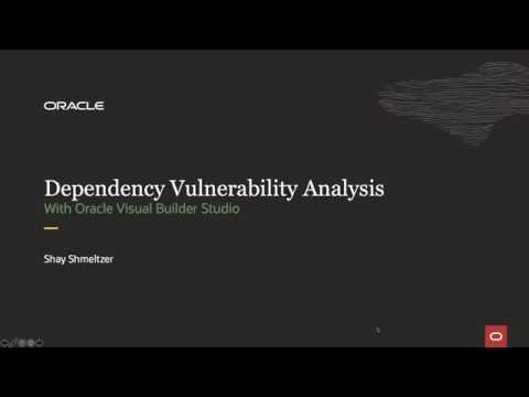 Dependency Vulnerability Analyzer in Oracle Visual Builder Studio