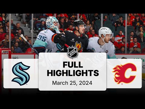 NHL Highlights | Kraken vs. Flames | March 25, 2025