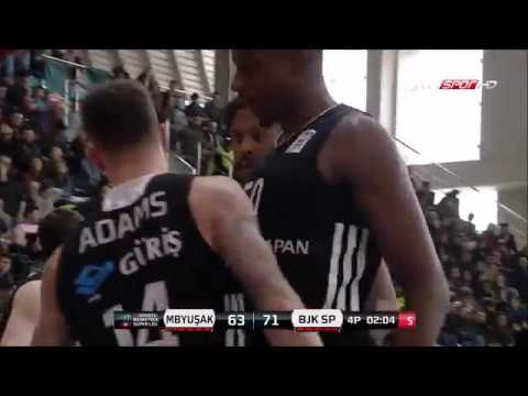 Beşiktaş Sompo Japan Muratbey Uşak maçında attığı 75 sayı