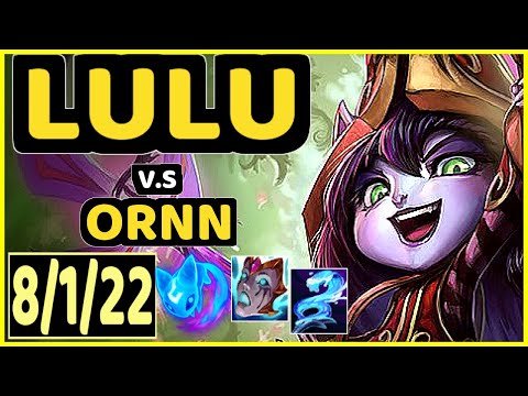 CABOCHARD (LULU) vs ORNN - 8/1/22 KDA TOP GAMEPLAY - EUW Ranked GRANDMASTER