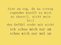 Annett Louisan - Das Gefühl - Lyrics 